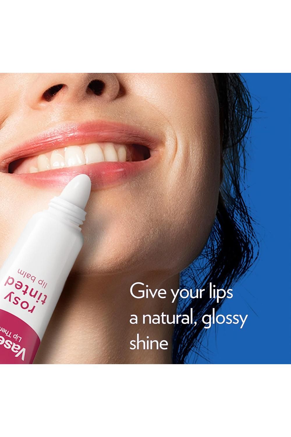 Vaseline LipTherapy Rosy Tinted 'LipBalm' For Instant Softness&Pink Hint, 6x10g