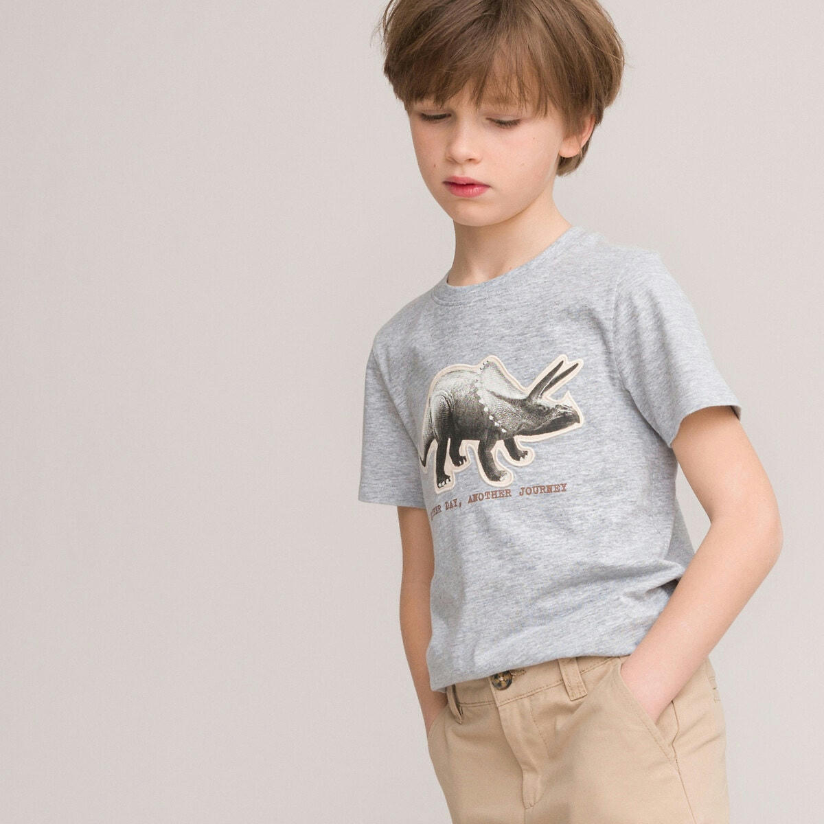 T-shirt imprimé dinosaure, coton bio