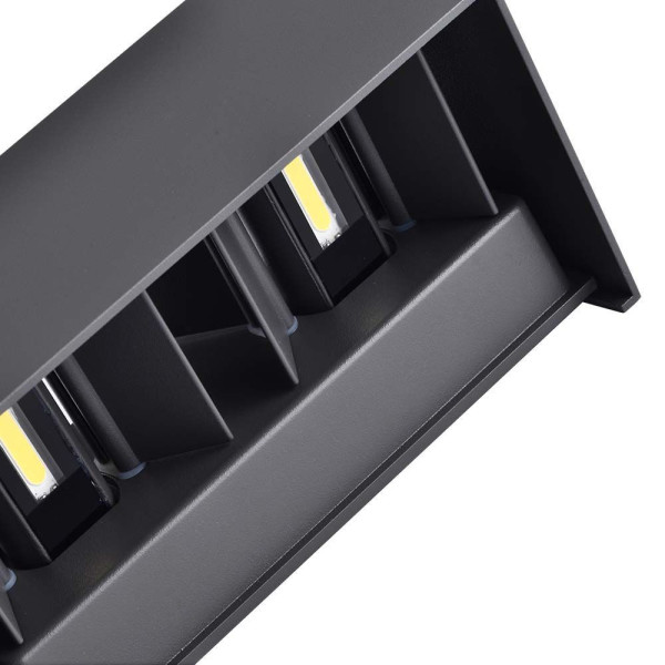Kinkiet zewnętrzny VT-8125-B-Nczarny LED 2x24W 2720lm IP65 V-TAC