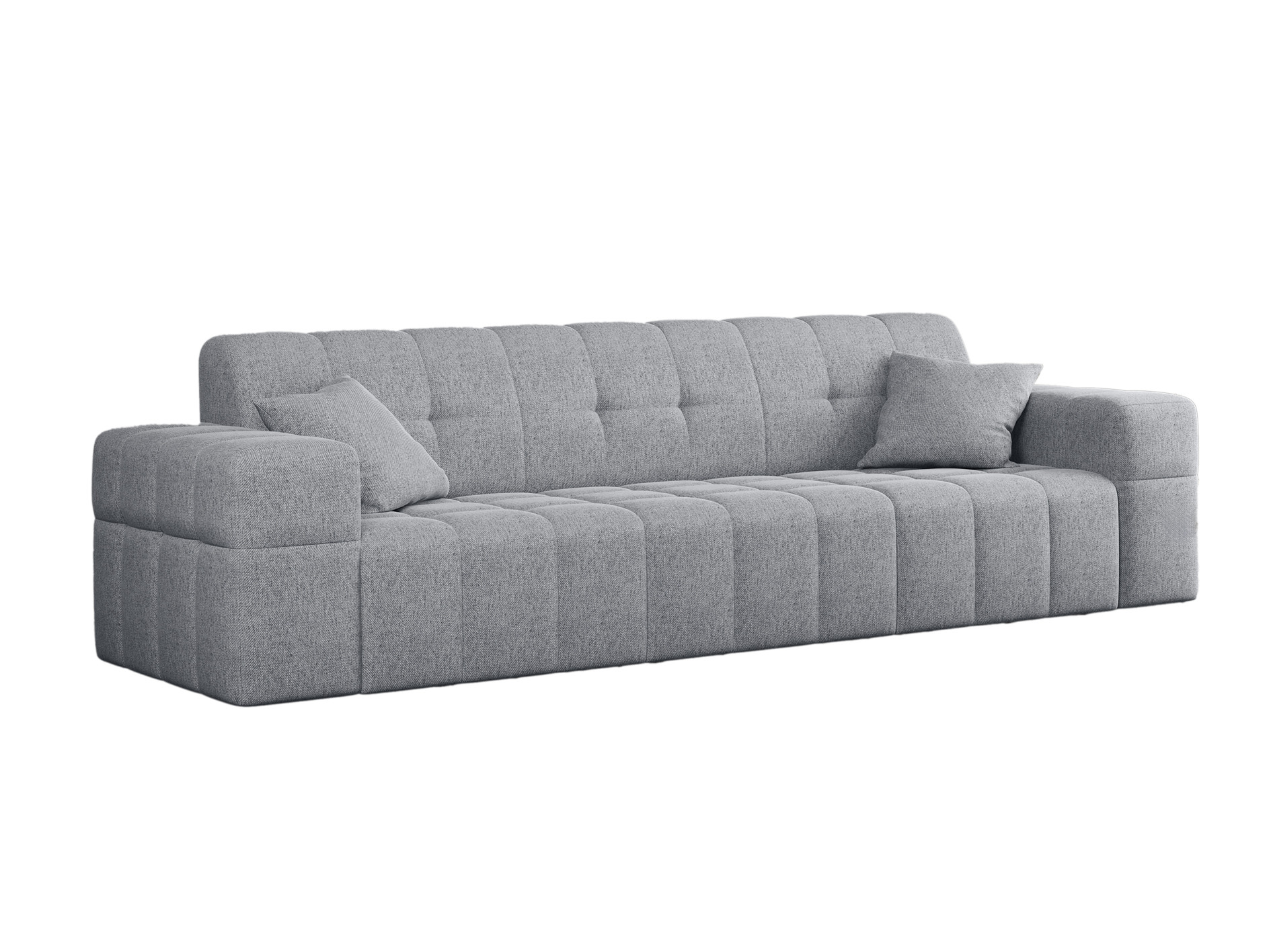 Sofa trzyosobowa NIMES, tkanina Verita, wiele kolorów Szary