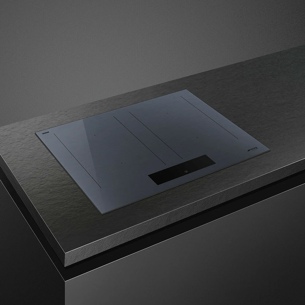 60cm Linea Induction Auto-Vent 2.0 Hob Neptune Grey