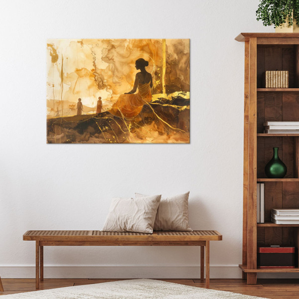 Obraz do salonu sypialni biura loftu w Stylu Boho, Złota 30x20