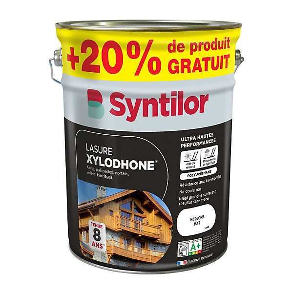 Lasure Xylodhone Syntilor incolore mat 5L 20% gratuit