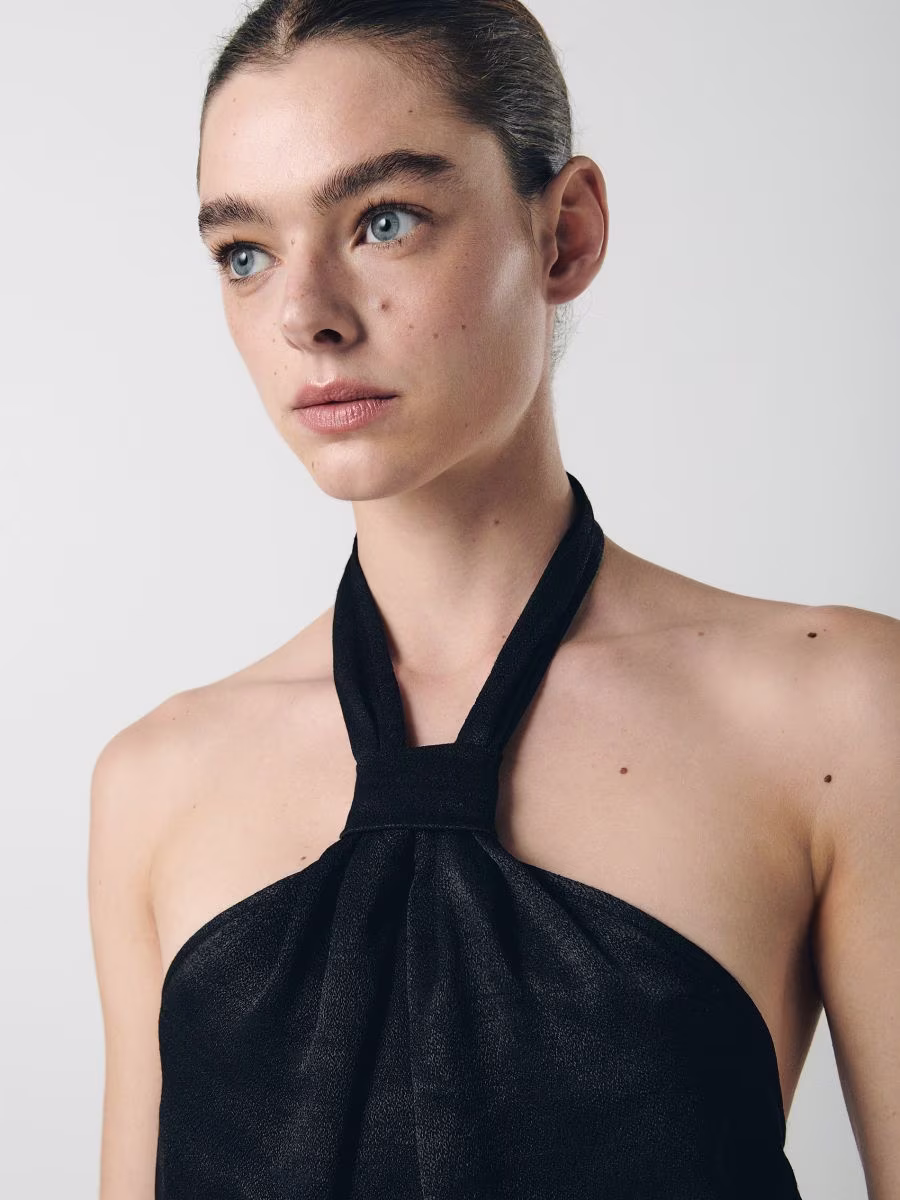 Blouse With Striped Arms