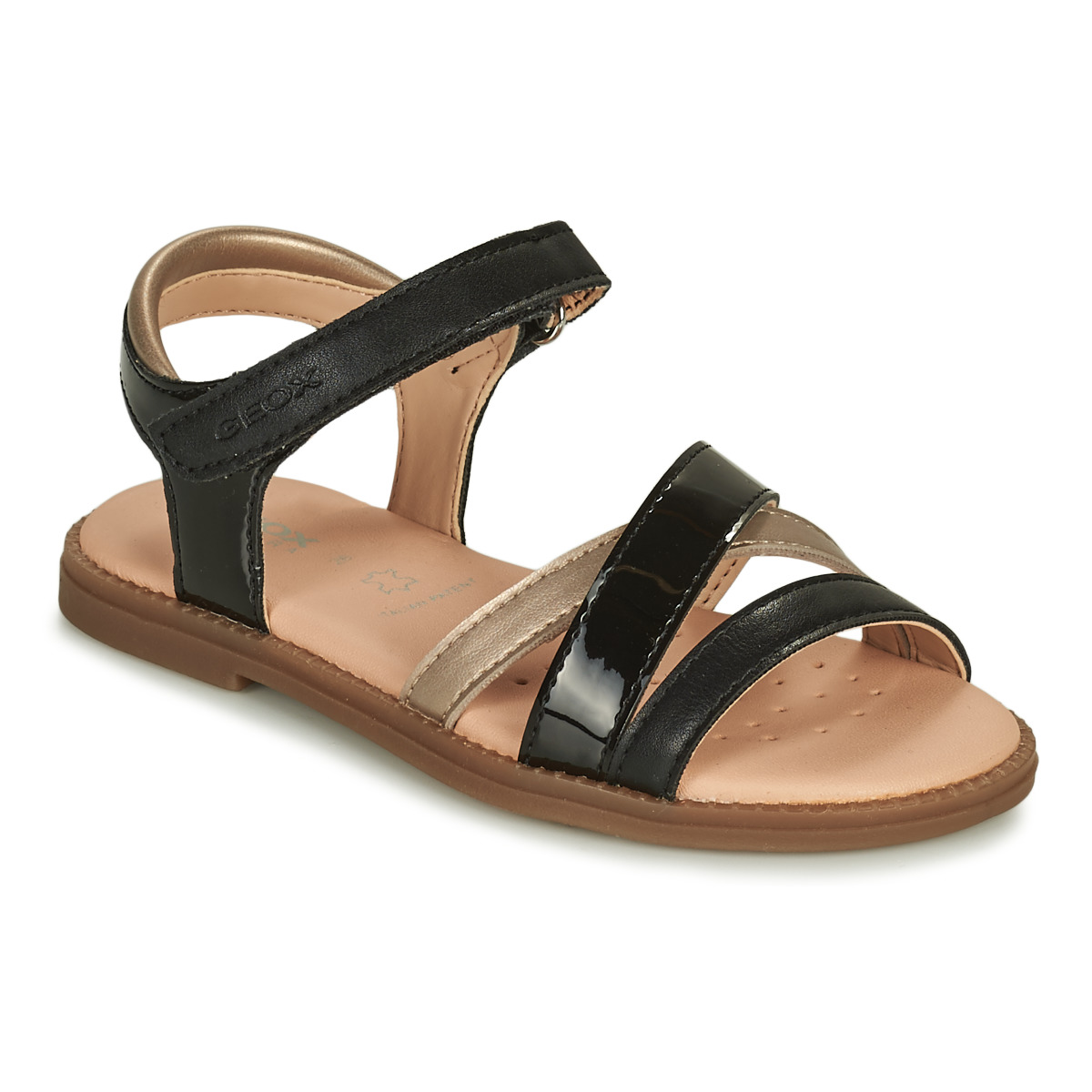 Geox - SANDAL KARLY GIRL - Black / Gold