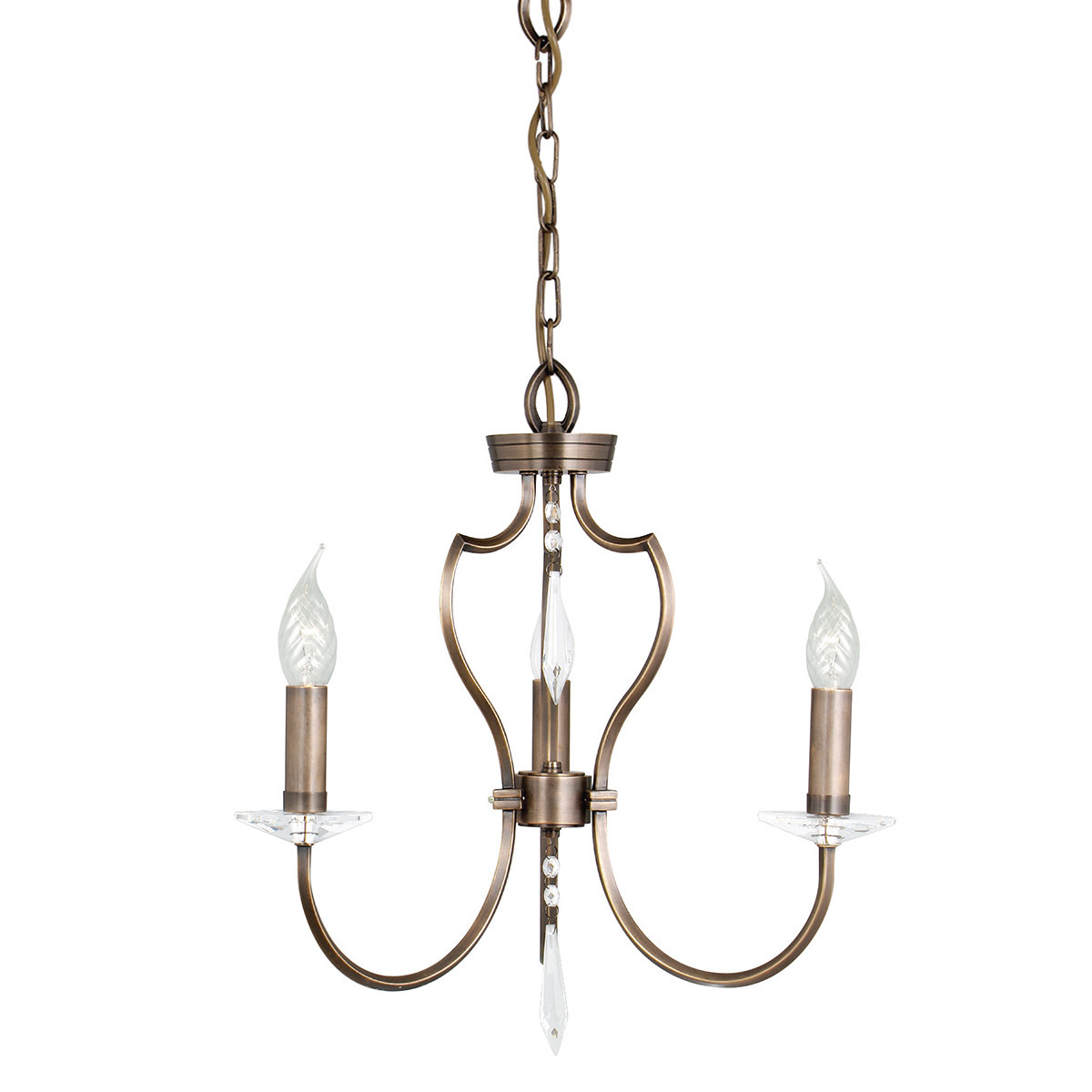 Lampa wisząca ciemnobrązowa Pimlico 3xE14x60W wym: 120x44x44 cm Elstead