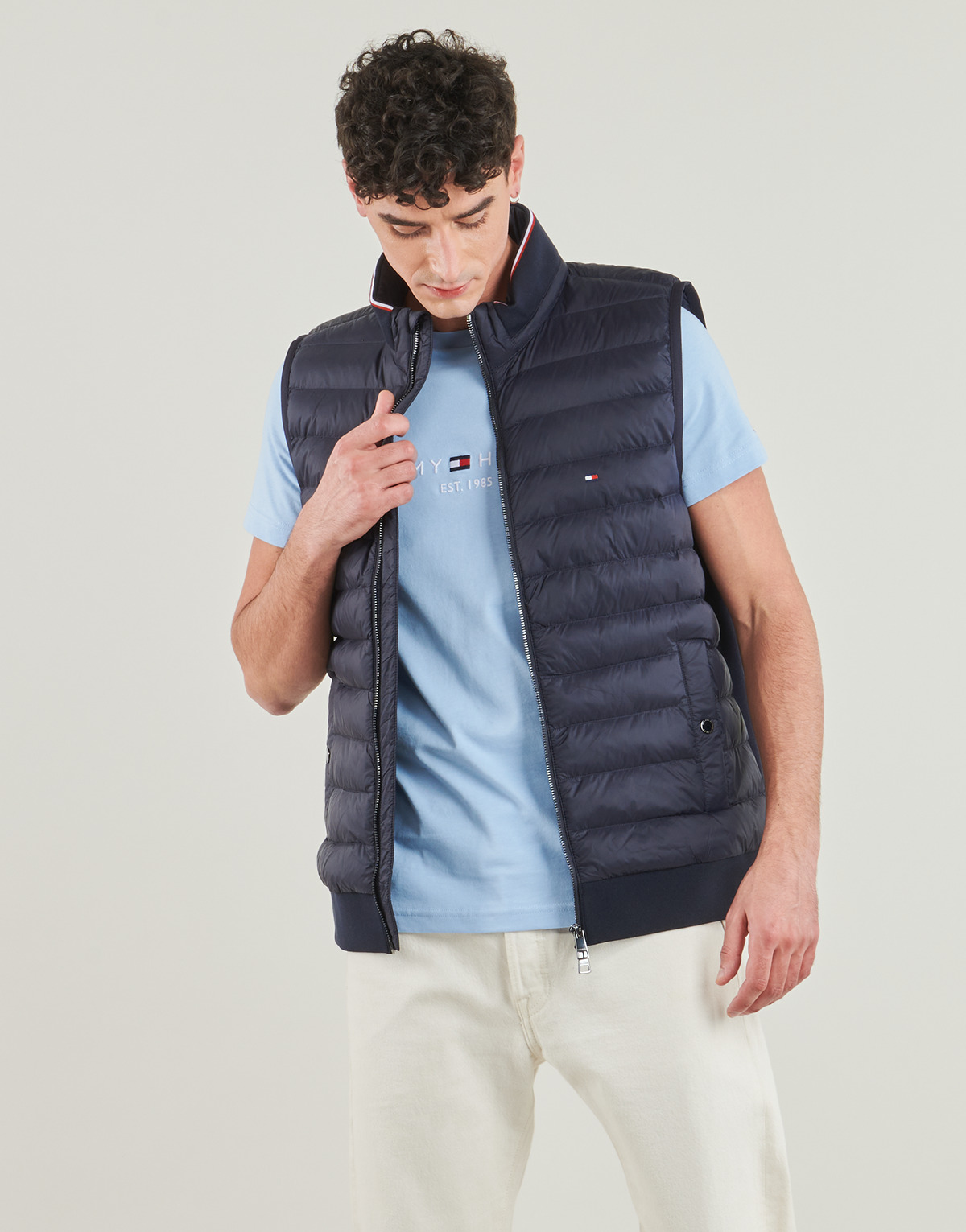 Tommy Hilfiger - MIX MEDIA ESS RWB VEST - Marine