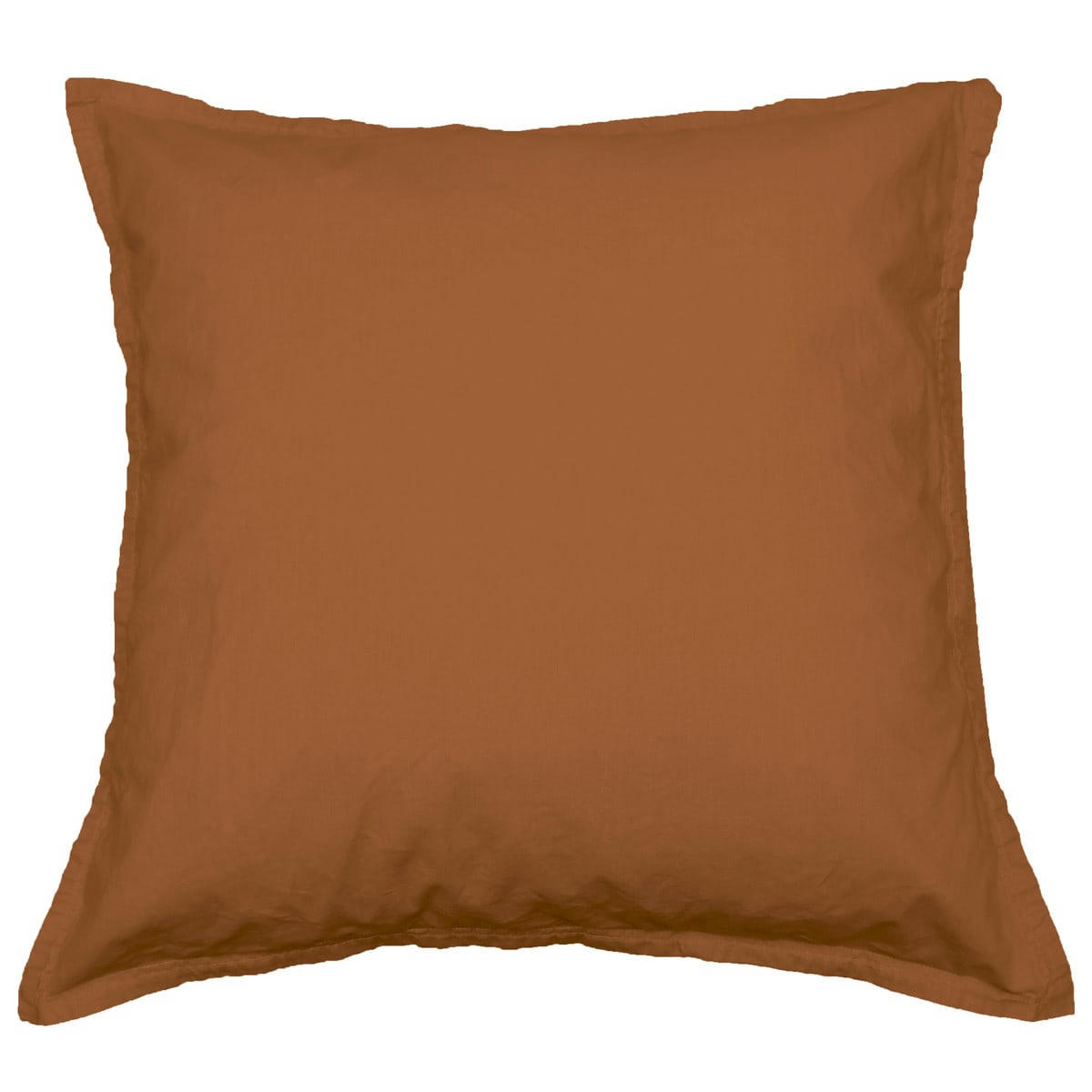 STUDIO - Lot de 2 taies d'oreiller en coton  brique 65x65 cm
