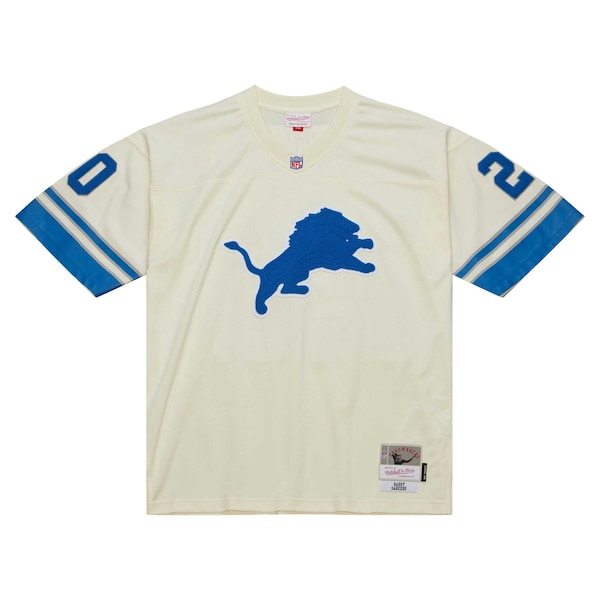 Barry Sanders Detroit Lions Chainstitch Legacy Jersey - Cream