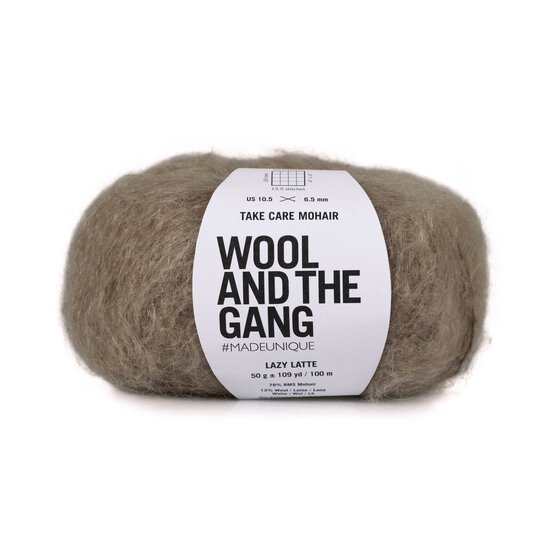 Wool and the Gang Lazy Latte Take Care Mohair 50g