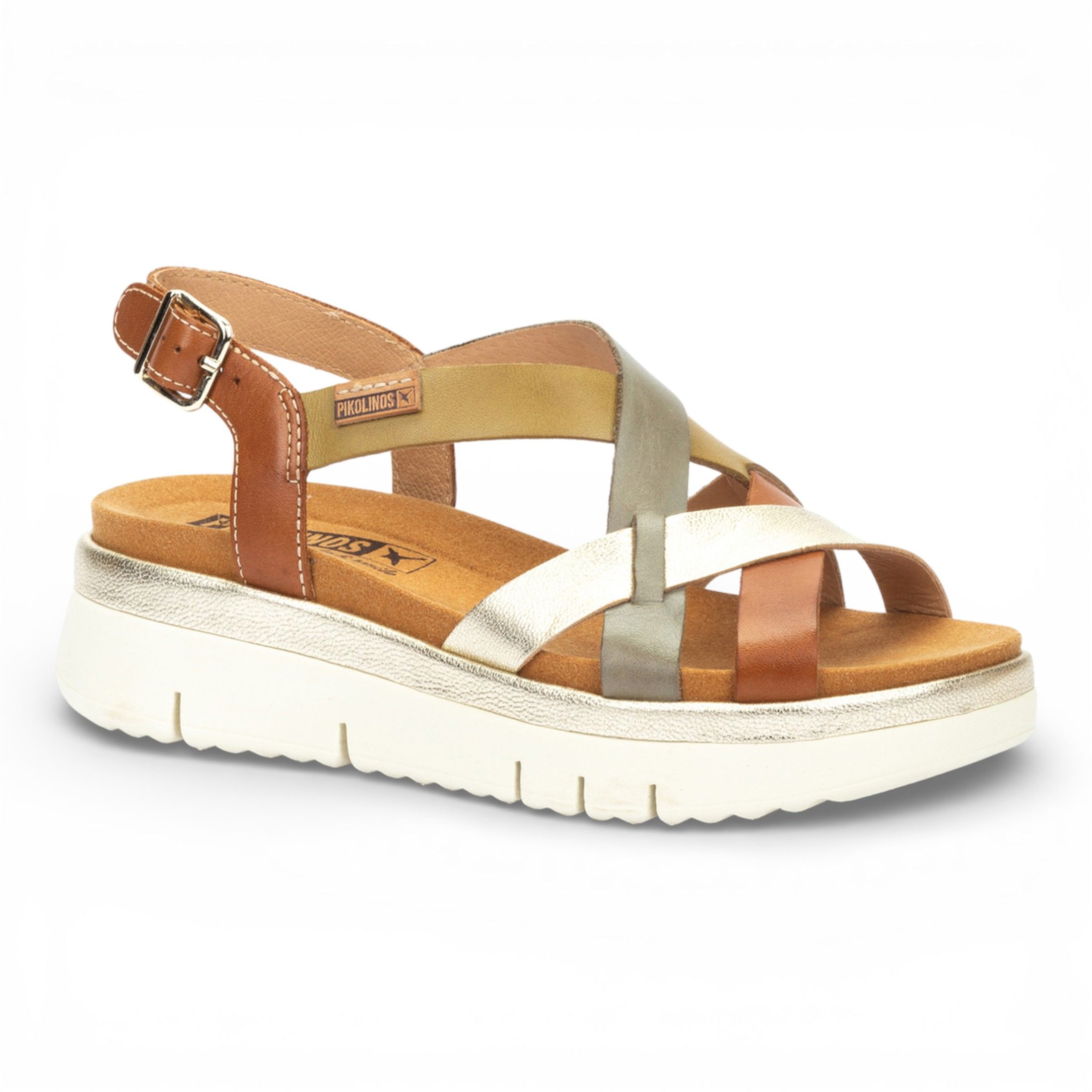 Infinity Leather Pikolinos Leather Extra-Light Summer Wedge Sandals - Palma