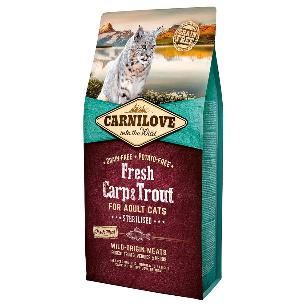 Carnilove Fresh Adult Sterilised carp, trout for cats
