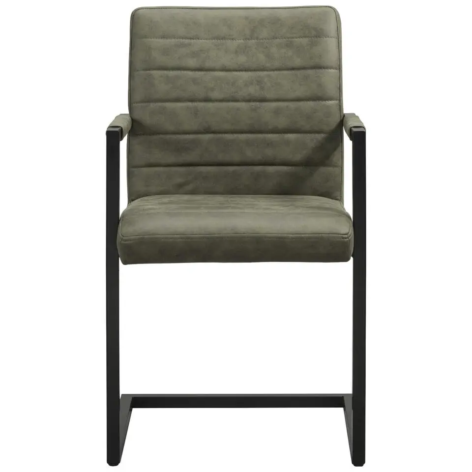 Eetkamerstoel Lizzy - met armleuningen - groen