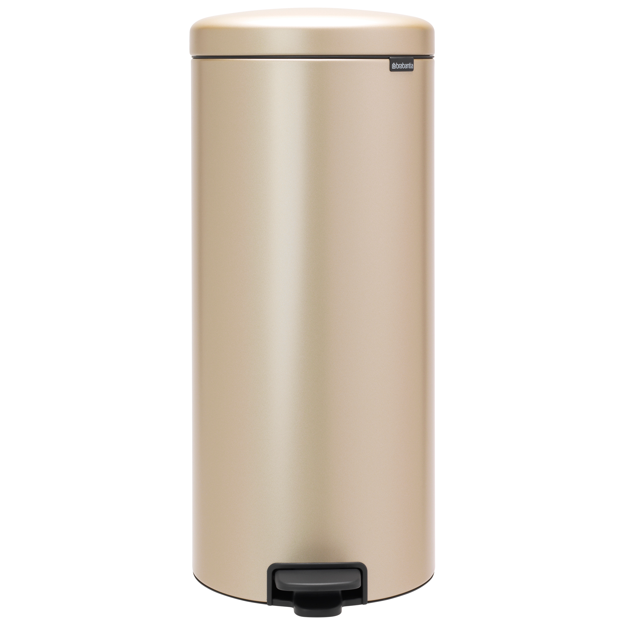 Brabantia NewIcon Pedaalemmer, 30 liter, kunststof binnenemmer - Metallic Gold