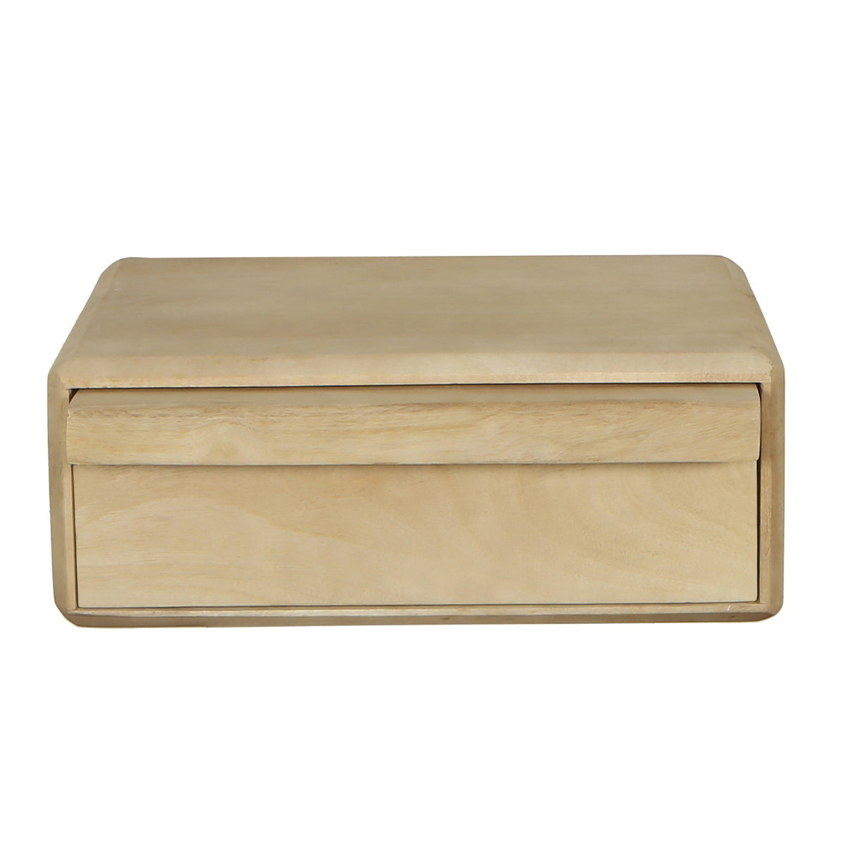 Giga Meubel Nachtkastje Benthe - Zwevend Naturel Hout - 40x30x15cm