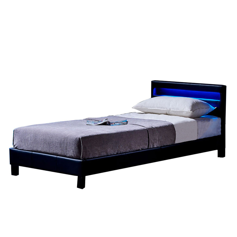 Home Deluxe LED bed ASTRO zwart 90 x 200 cm