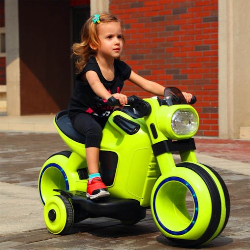 NNEOBA Electric two-wheel drive motorcycle large tricycle boys and girls can sit on baby children & toy strollers