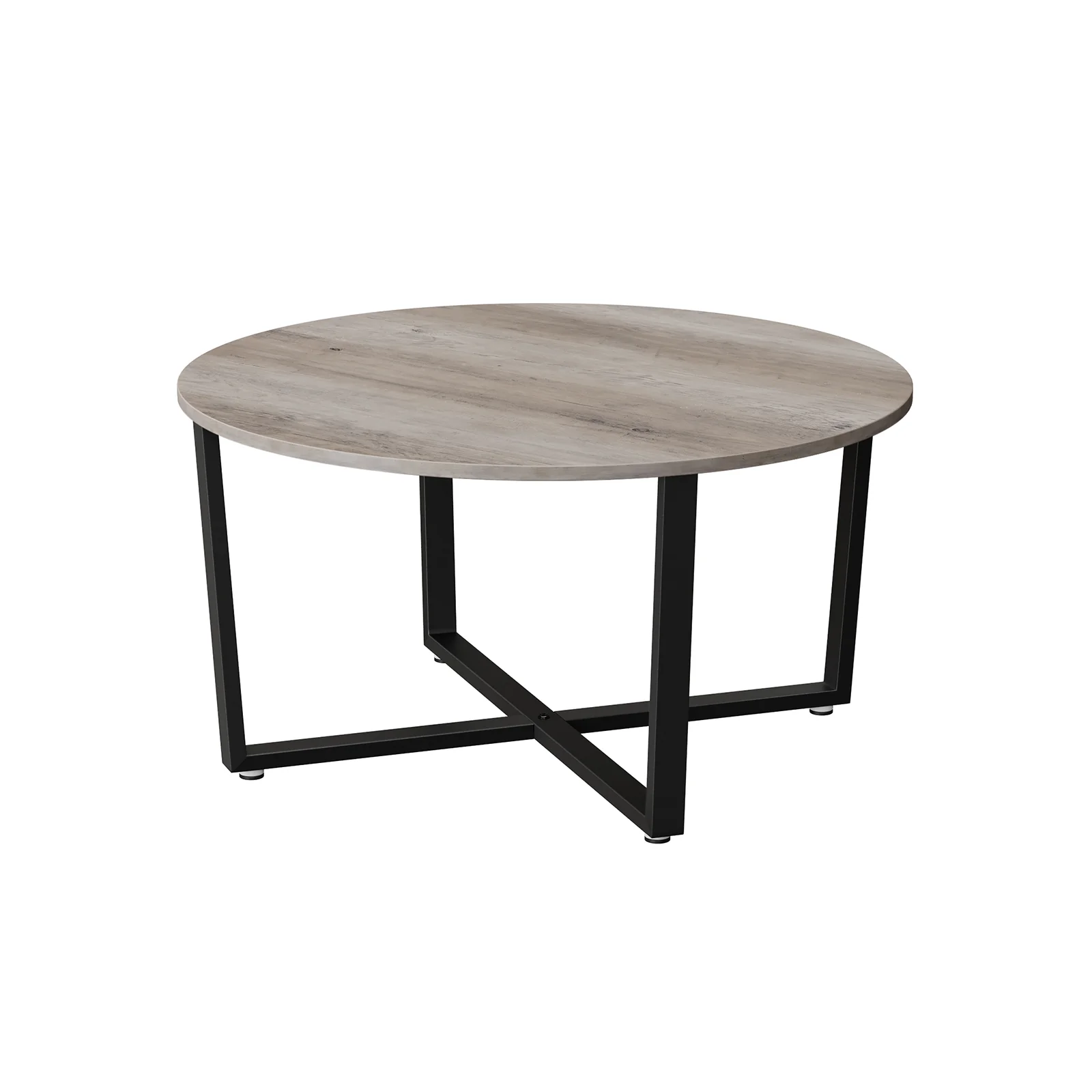 Table basse ronde grège