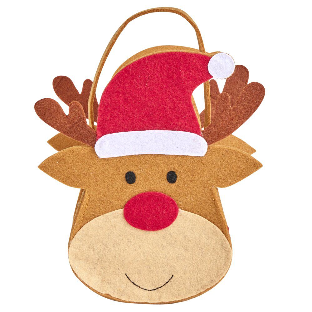 Panier de No&euml;l en feutrine - 3 modèles