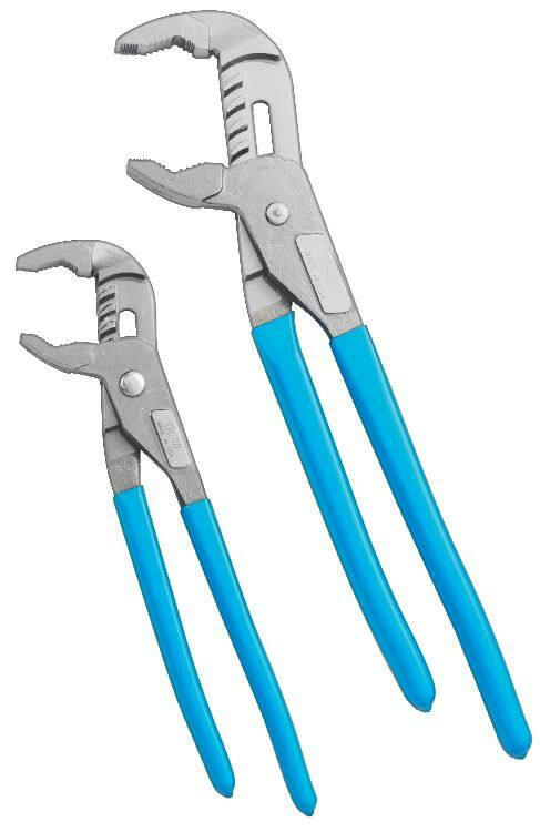 Channellock® GLS-1 Tongue-And-Groove Pliers Set, PermaLock Fastener, Ergonomic Handles, 2-pc