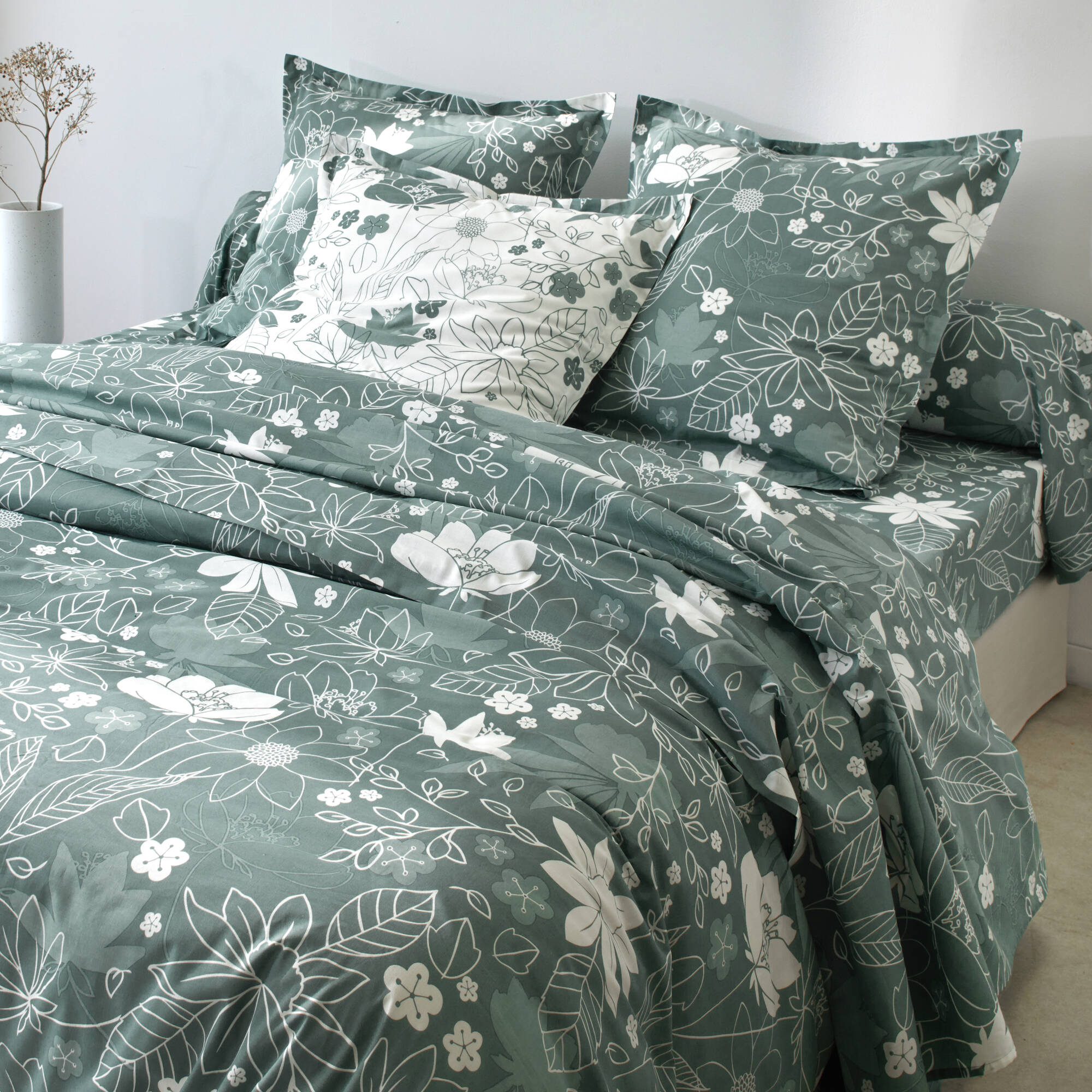 Linge de lit imprimé Pénélope coton