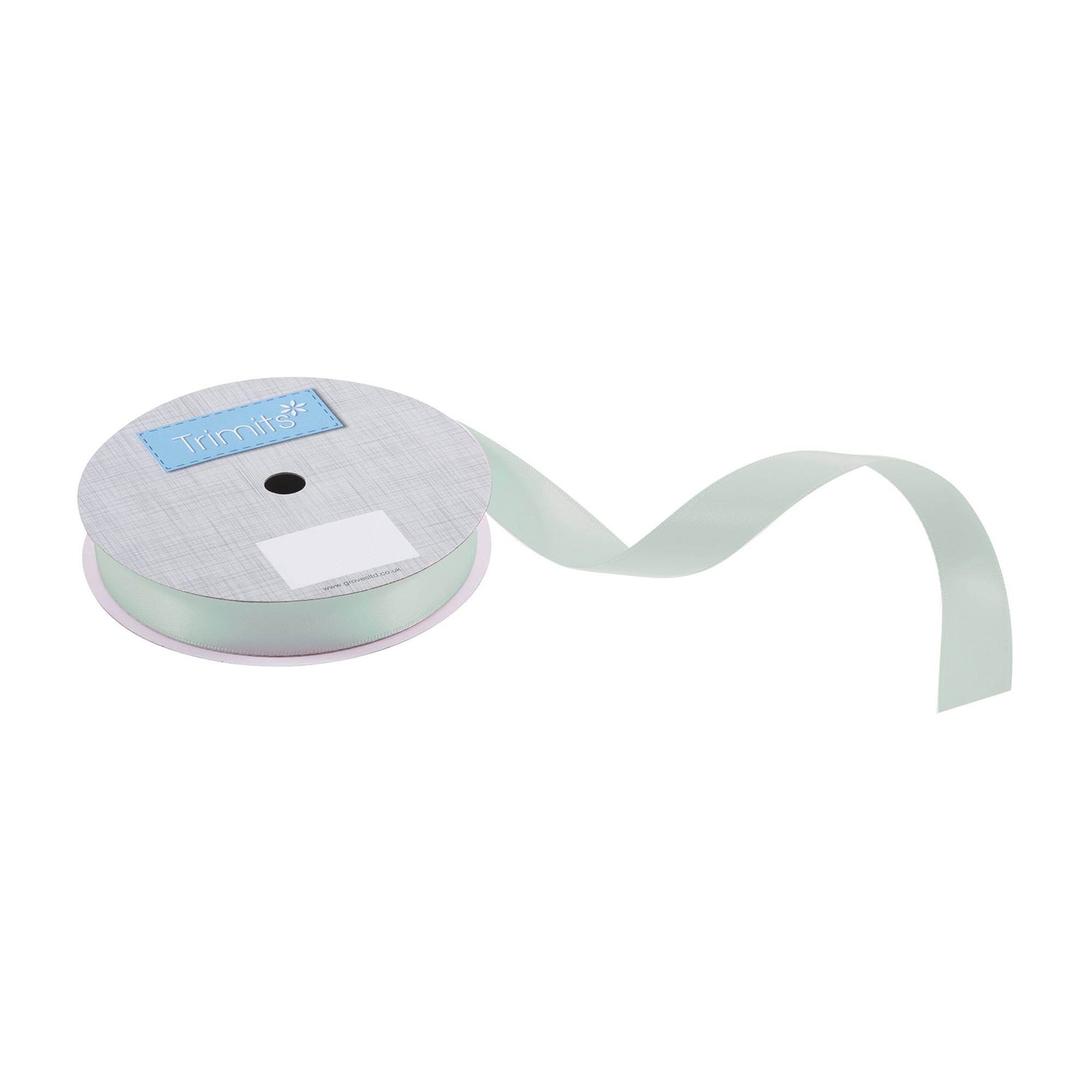 Trimits Aqua Double-Faced Satin Ribbon by the Metre 15mm