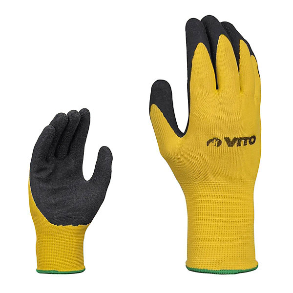 Pack de 12 Gants de Protection travail Nitrile Antidérapants Confort Adhérence Protection Certifiée CE VITO