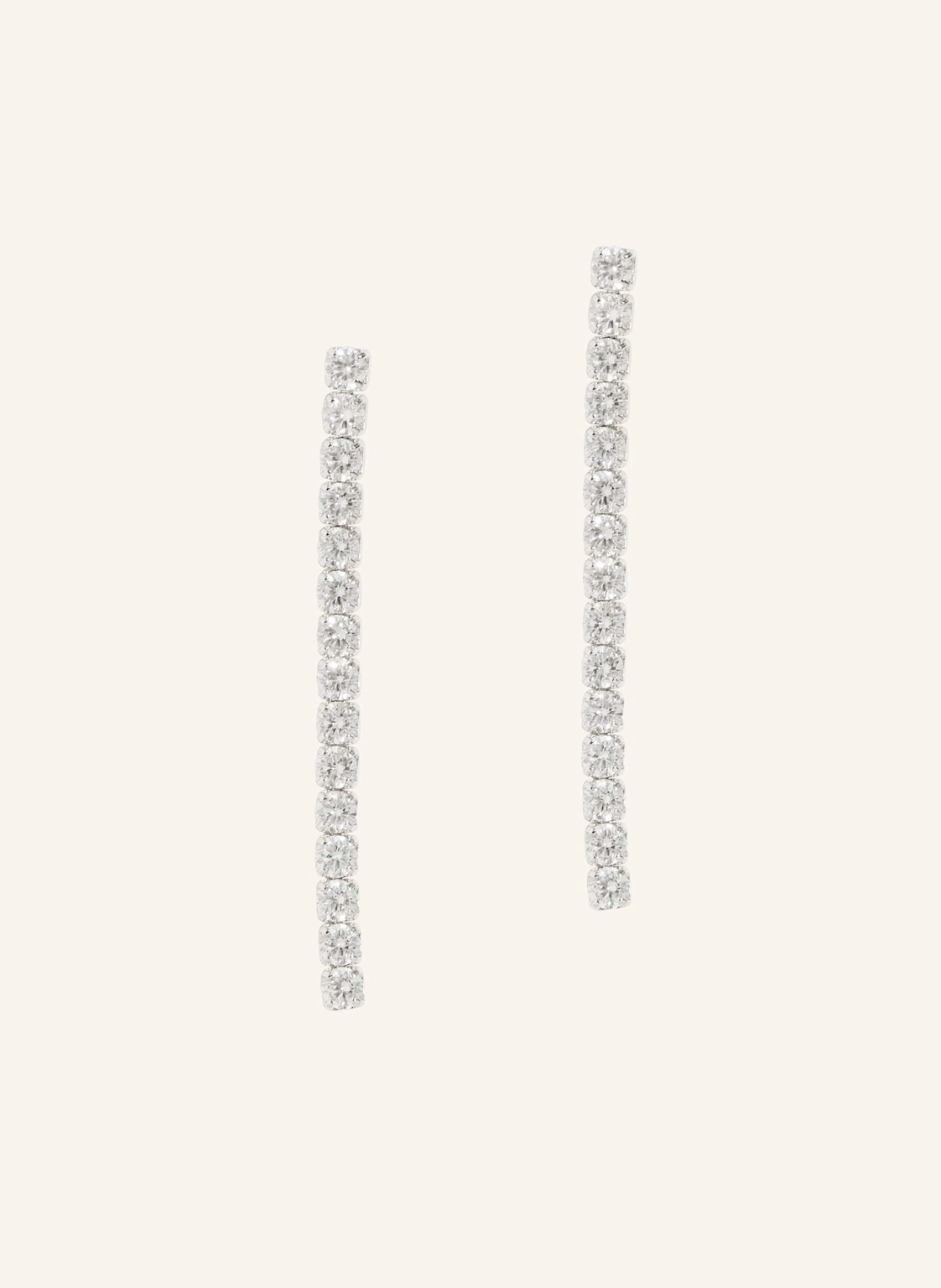 OHH LUILU Ohrhänger TENNIS EARRINGS WHITE by GLAMBOU