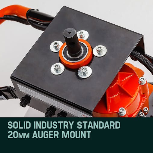 NNEMB Post Hole Digger 62CC Posthole Earth Auger Fence Borer Petrol Drill Bit