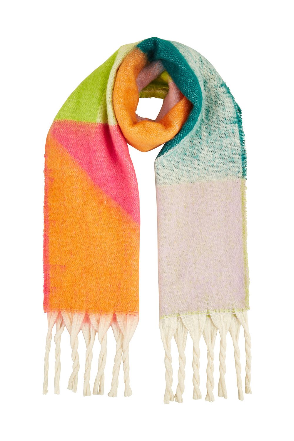 Yumi Geometric Print Superfluffy Scarf