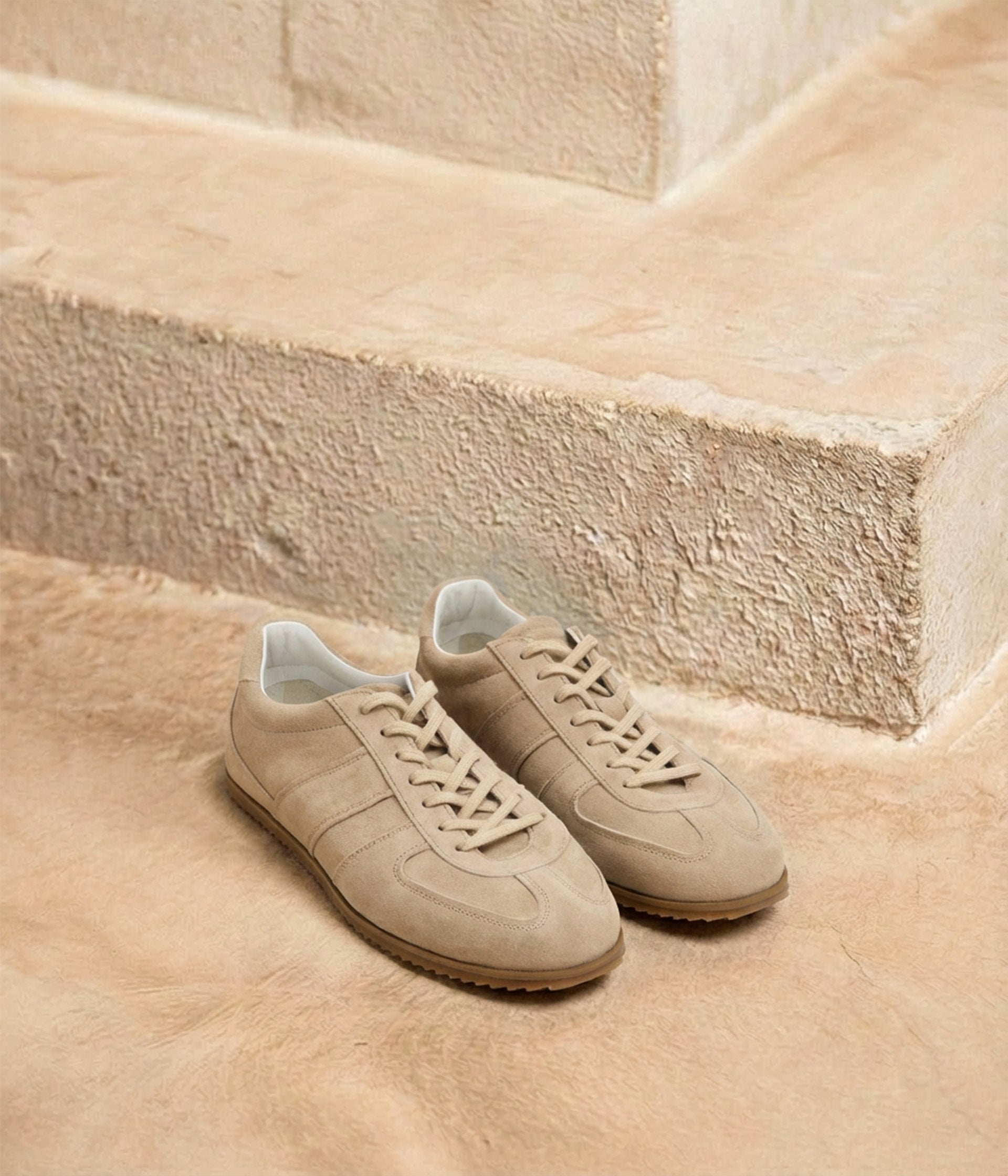 Baskets velours beige Nala