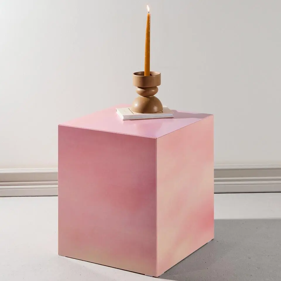 Salontafel Vierkant Roze - 40x40x45cm - York