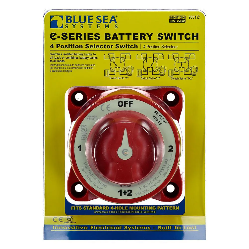 Blue Sea Systems E Series Selector Battery Switch
