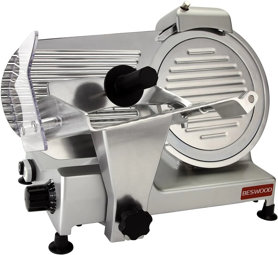 240W Electric Deli Meat & Cheese Slicer, 10 Chrome Carbon Steel Blade