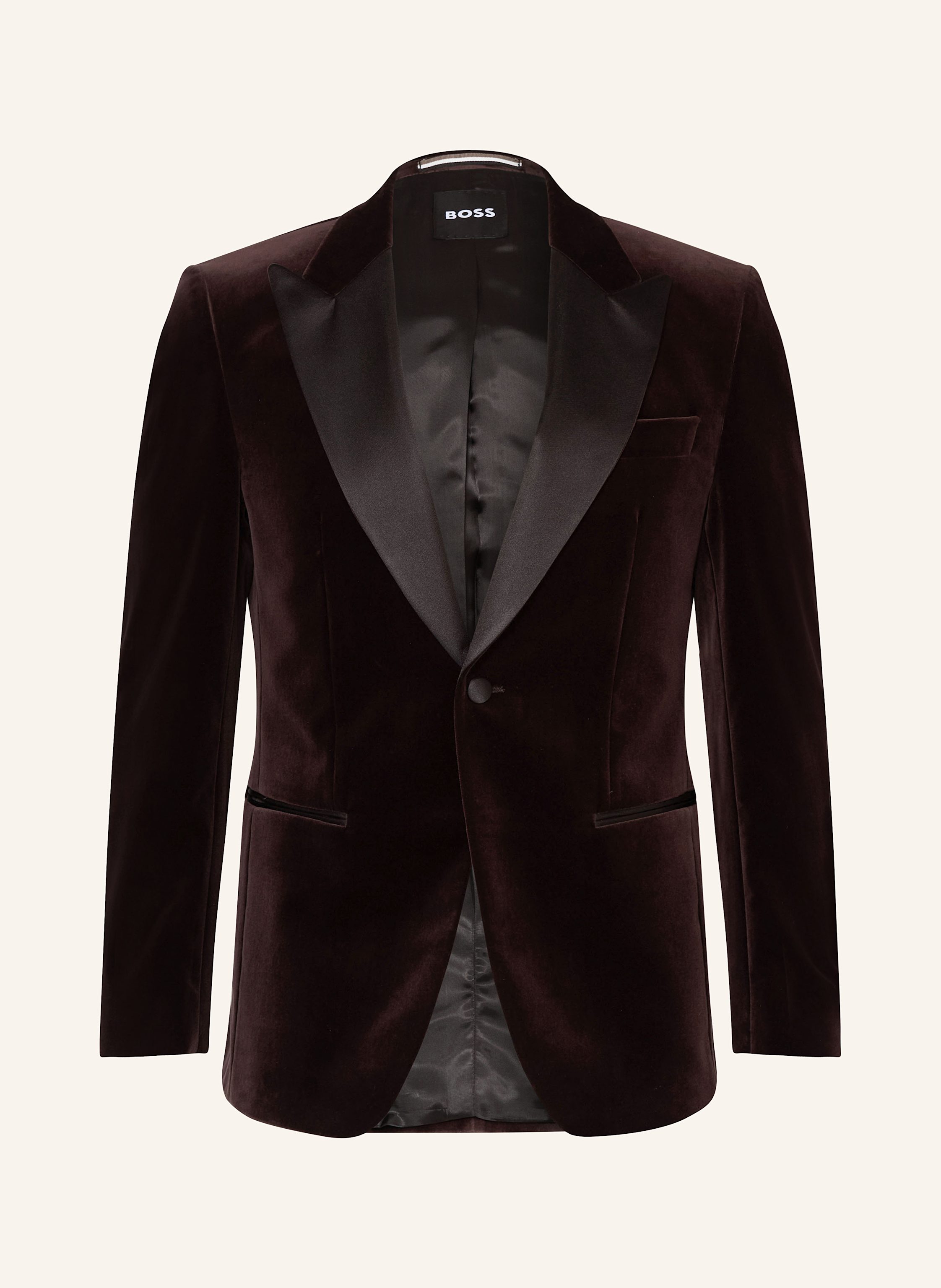 BOSS Smoking-Sakko H-HUTSON-TUX-254 Slim Fit aus Samt