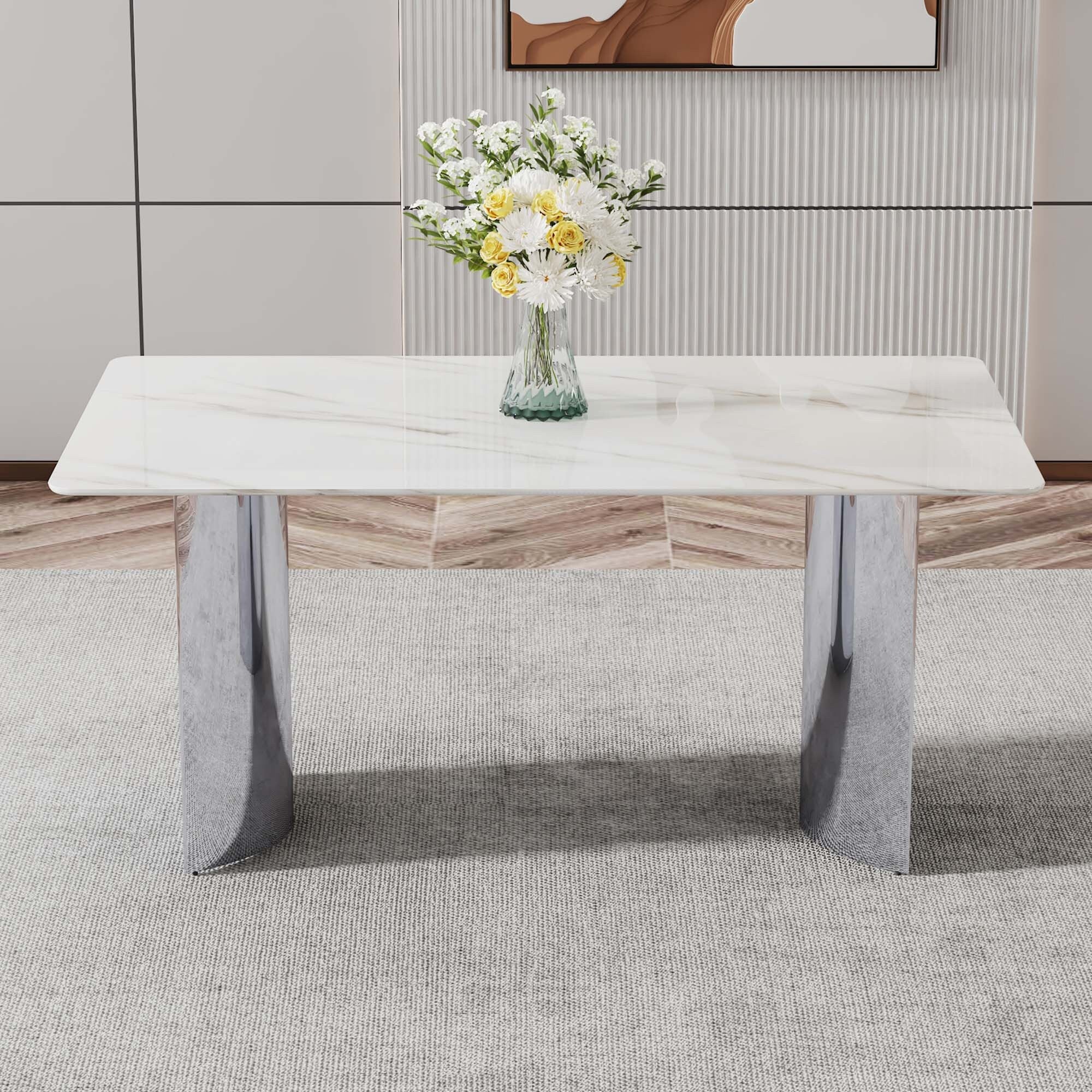 Modern minimalist dining table