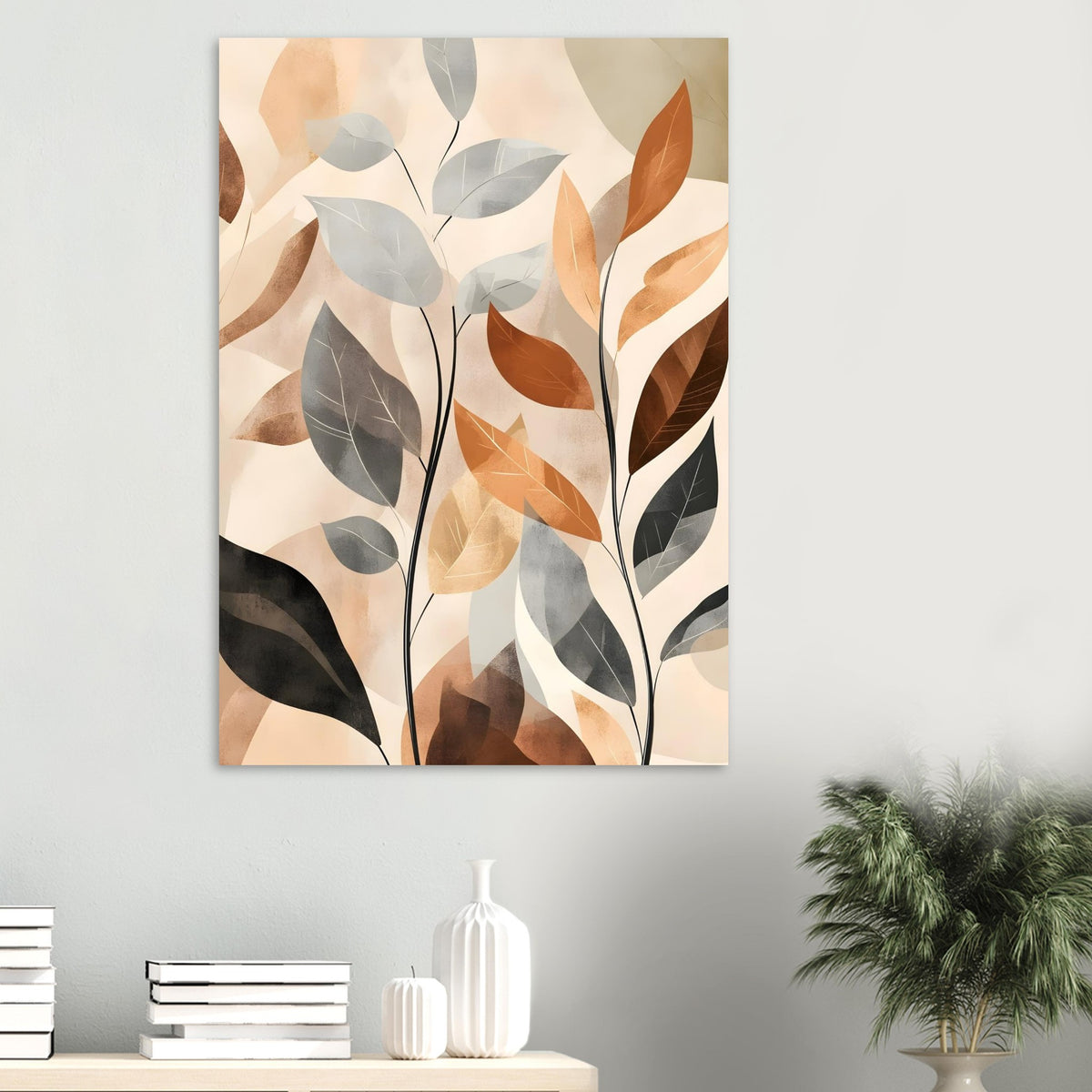Artfulprints Poster Boho – Autumn leaves  - 70x100 cm - Meerkleurig