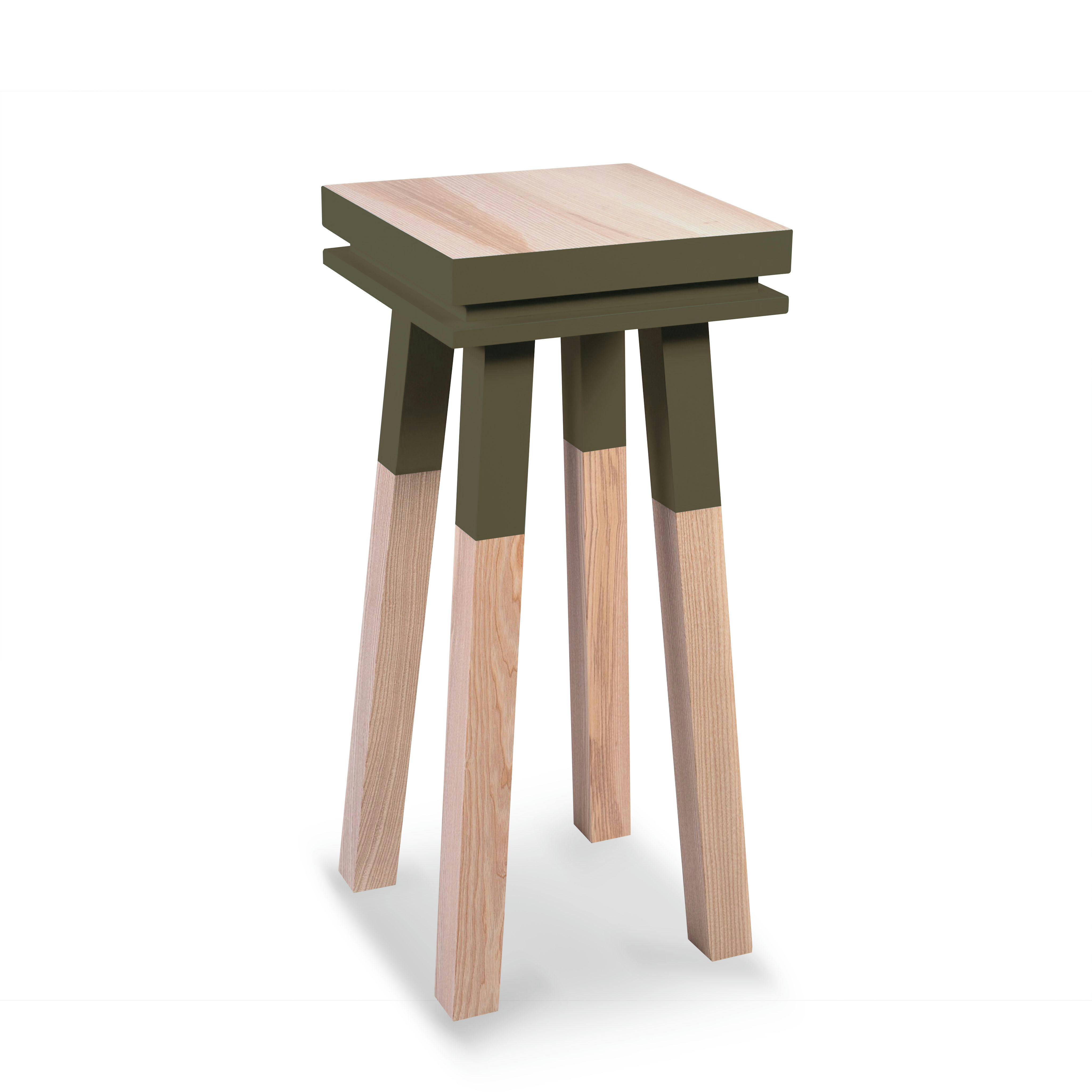 EGEE - Stèle Guéridon plateau 40 cm, 100%  frêne massif