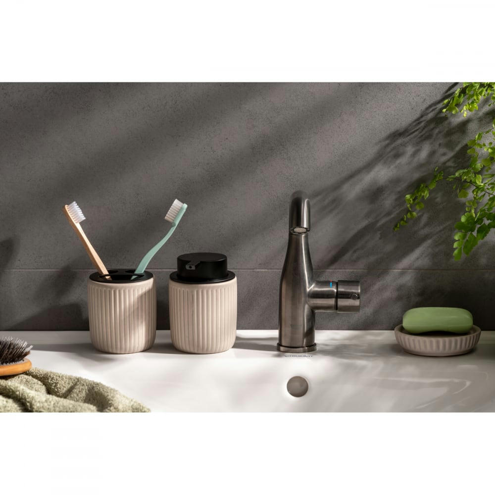 NEAT - Set de salle de bain 4 pièces céramique gris