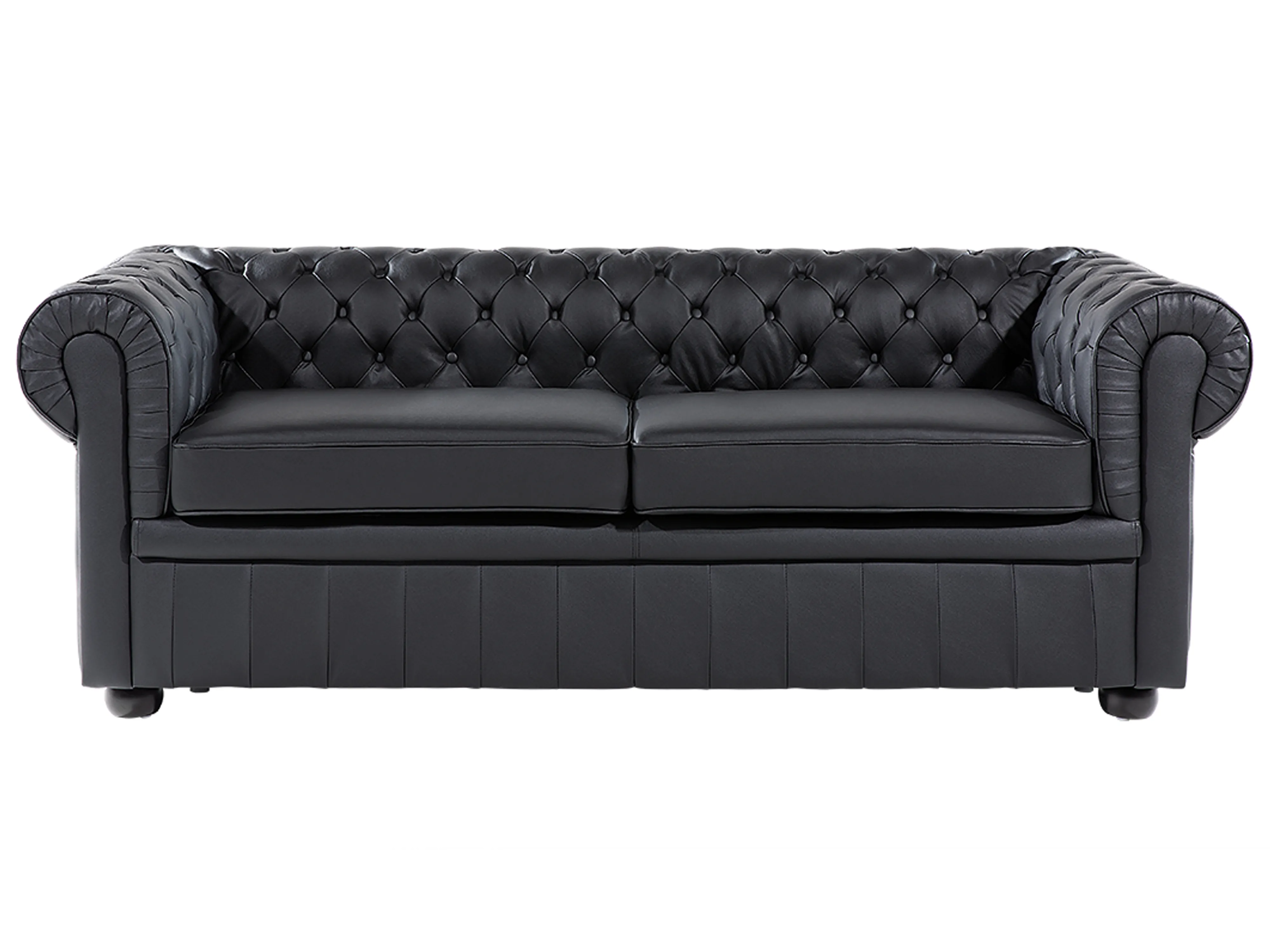 Armchair CHESTERFIELD Leather Black