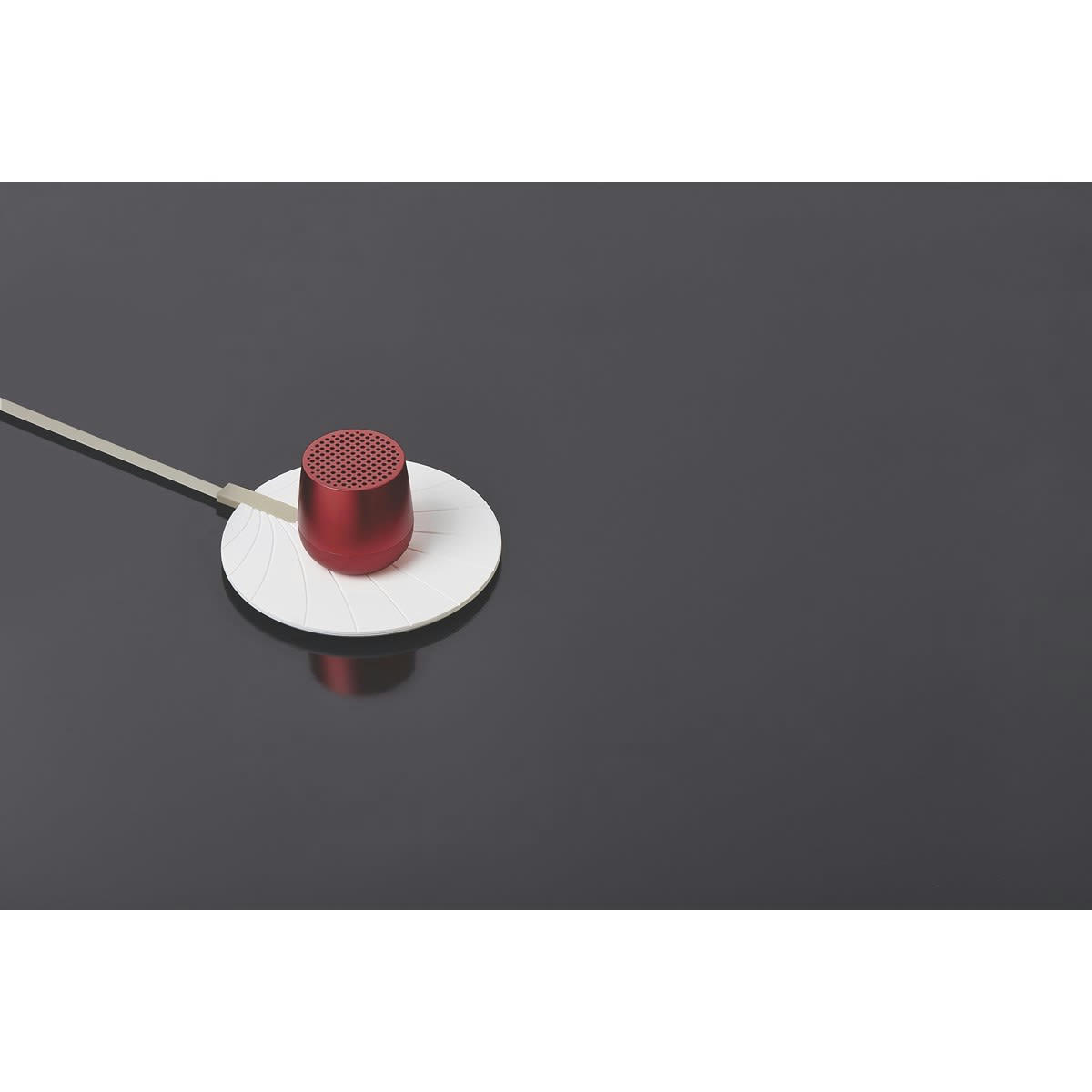 MINO PLUS ALU - Enceinte bluetooth rechargeable en aluminium rouge foncé