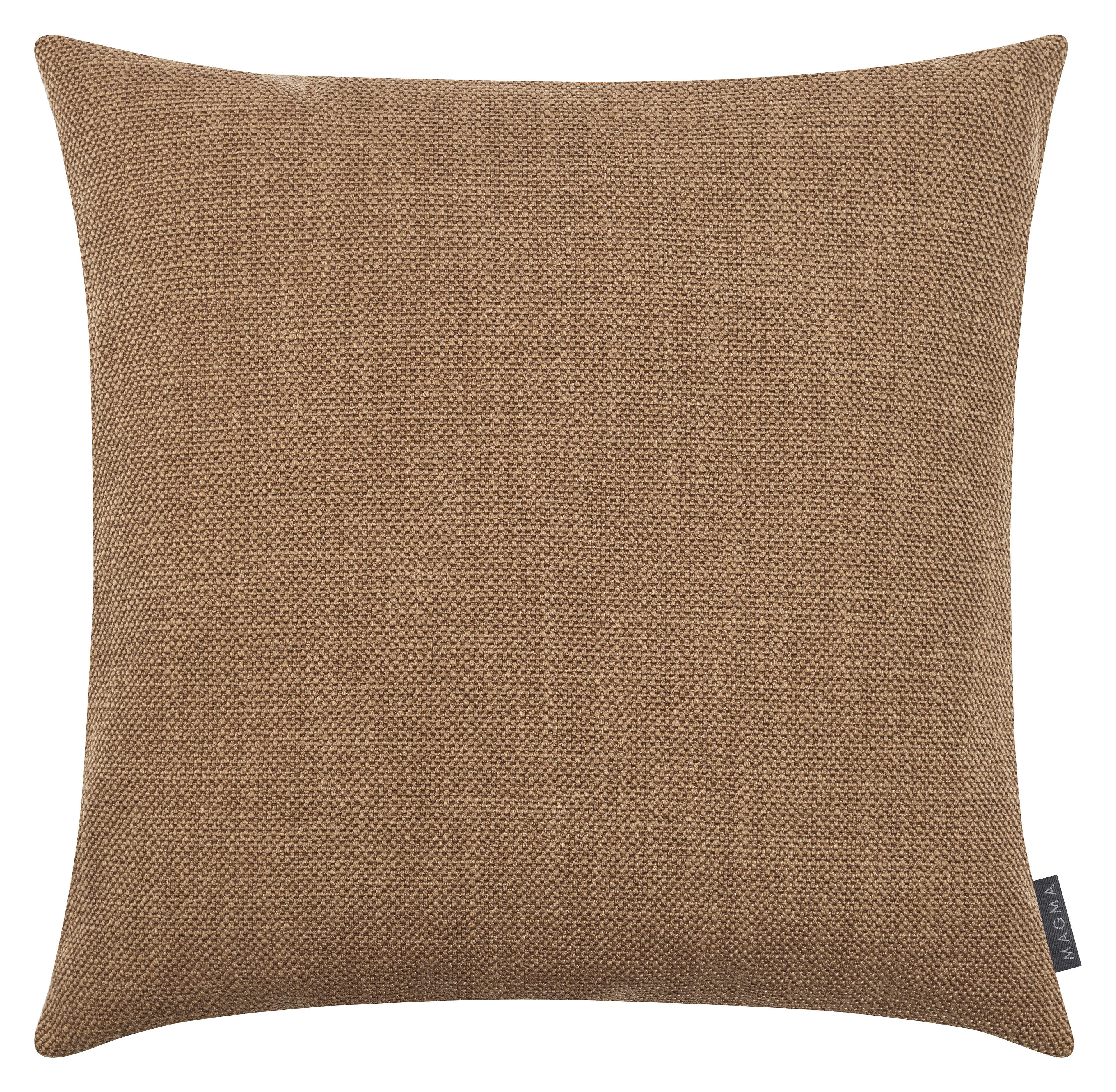 AUSTIN - Housse de coussin jacquard uni caramel 60x60