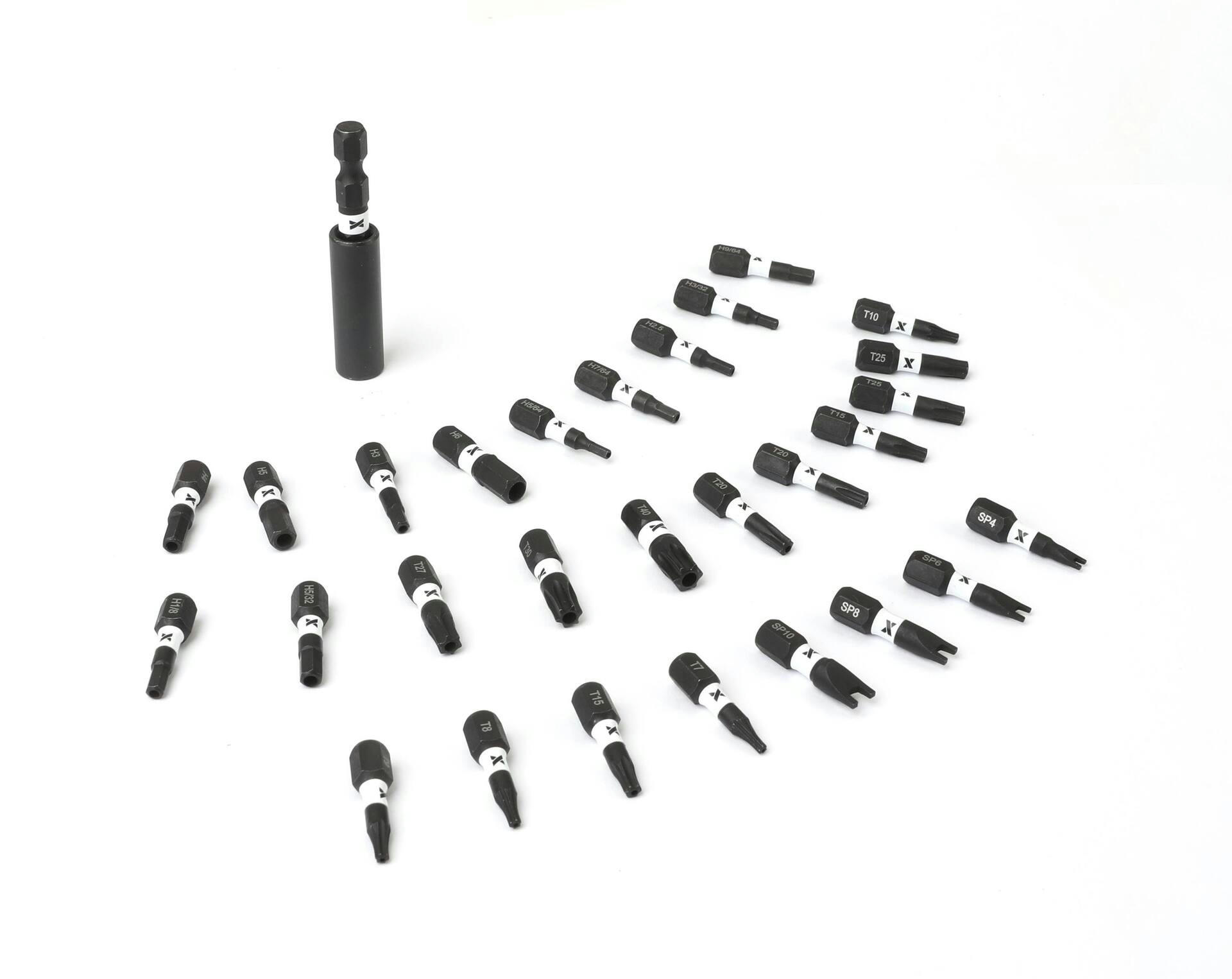 MAXIMUM Impact-Ready Security Screw Bit Set with Magnetic Holder, 1-in, 29-pc