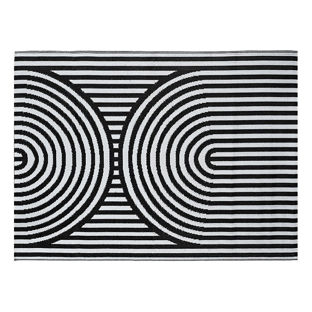 UTETEPPE GENTLE SVART 180X270CM