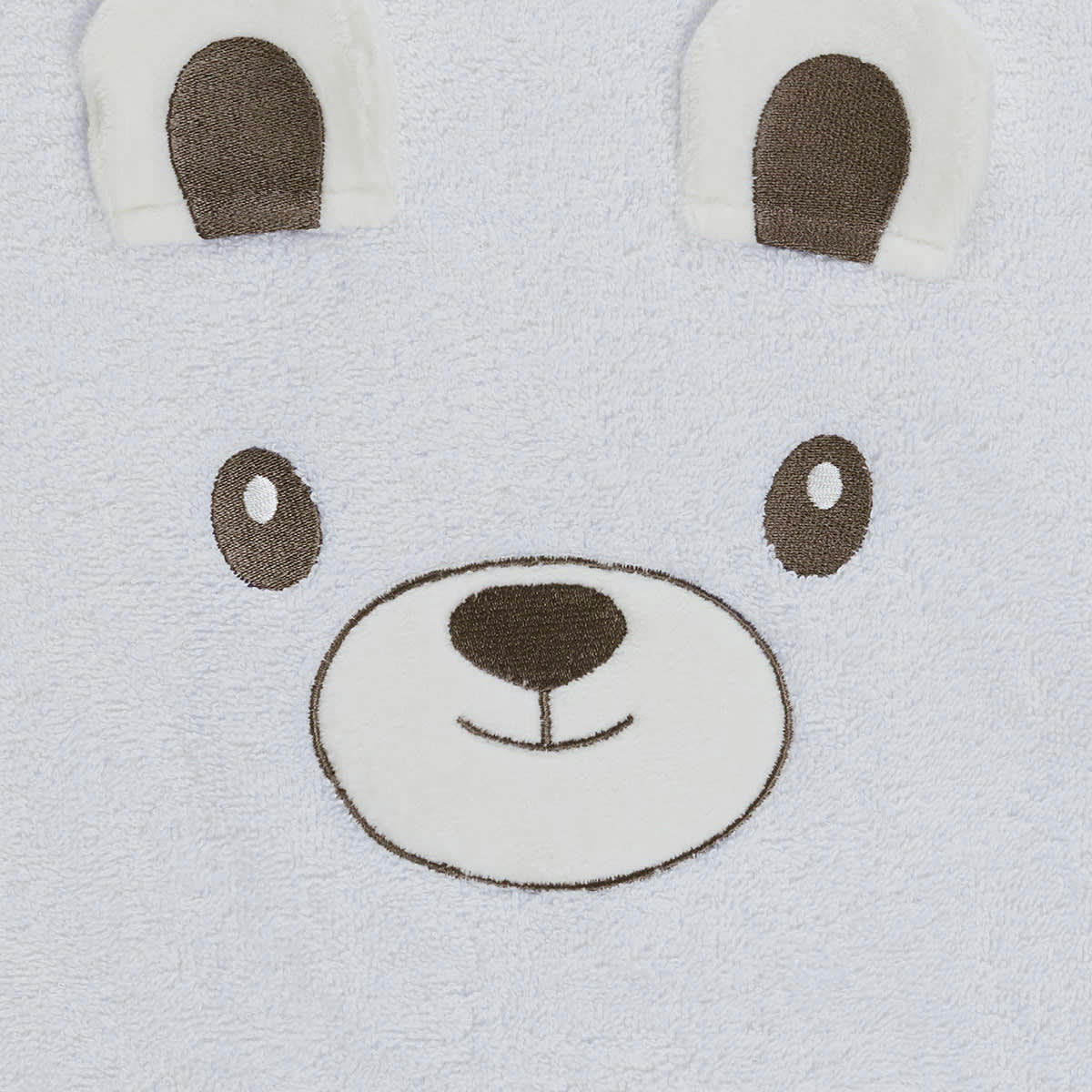 BOBBY L'OURS - Serviette de toilette enfant  blanc 50x90 cm