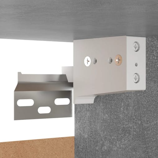NNEVL Bedside Cabinet Concrete Grey 30.5x30x30 cm Chipboard