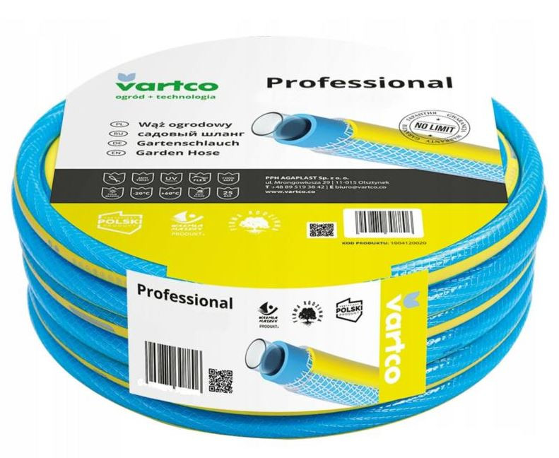 Wąż ogrodowy 4-warstwy bezskrętny 3/4 20MB Professional AGAPLAST 1004340020