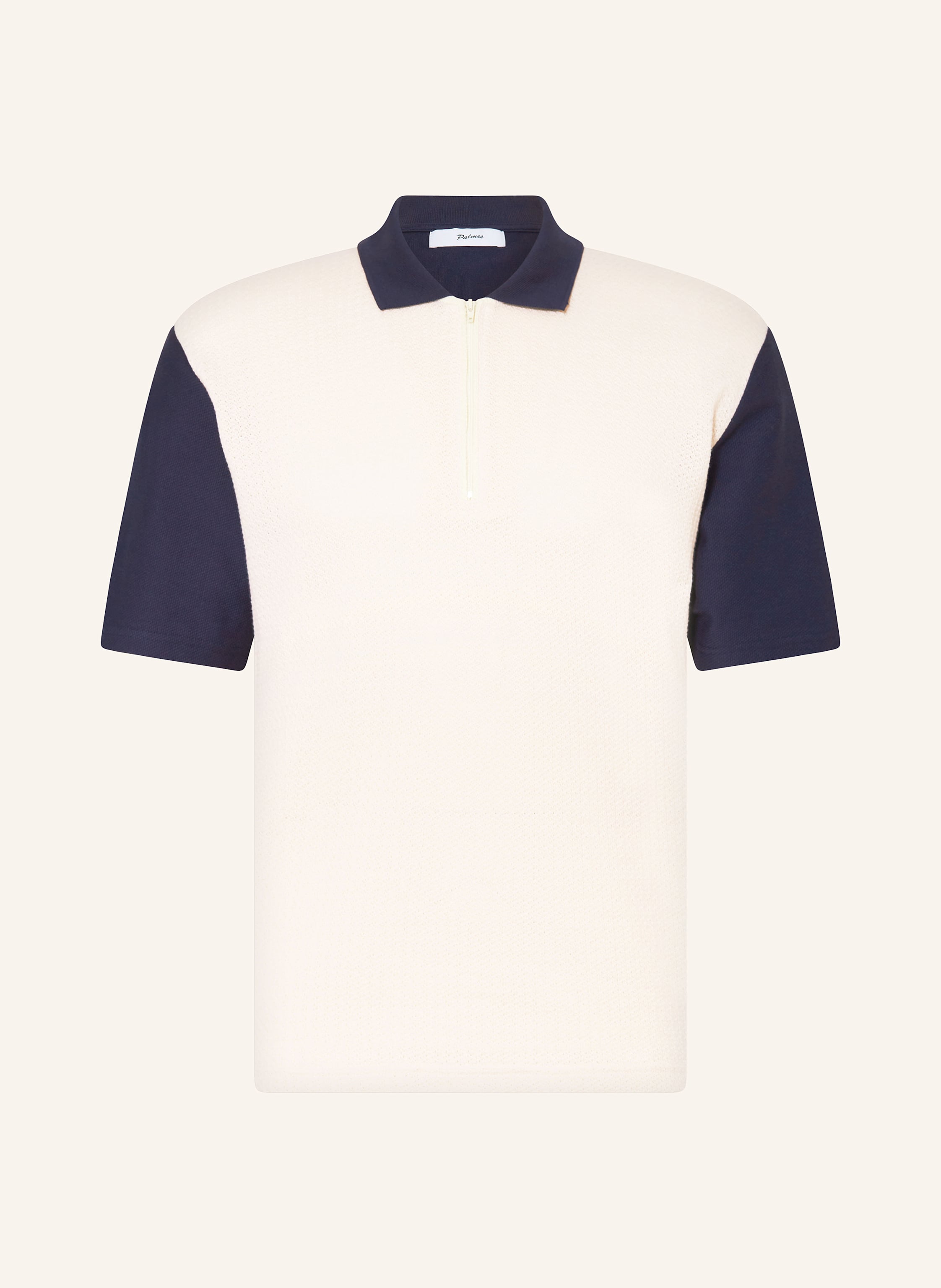 Palmes Poloshirt TEXTURED ZIP POLO