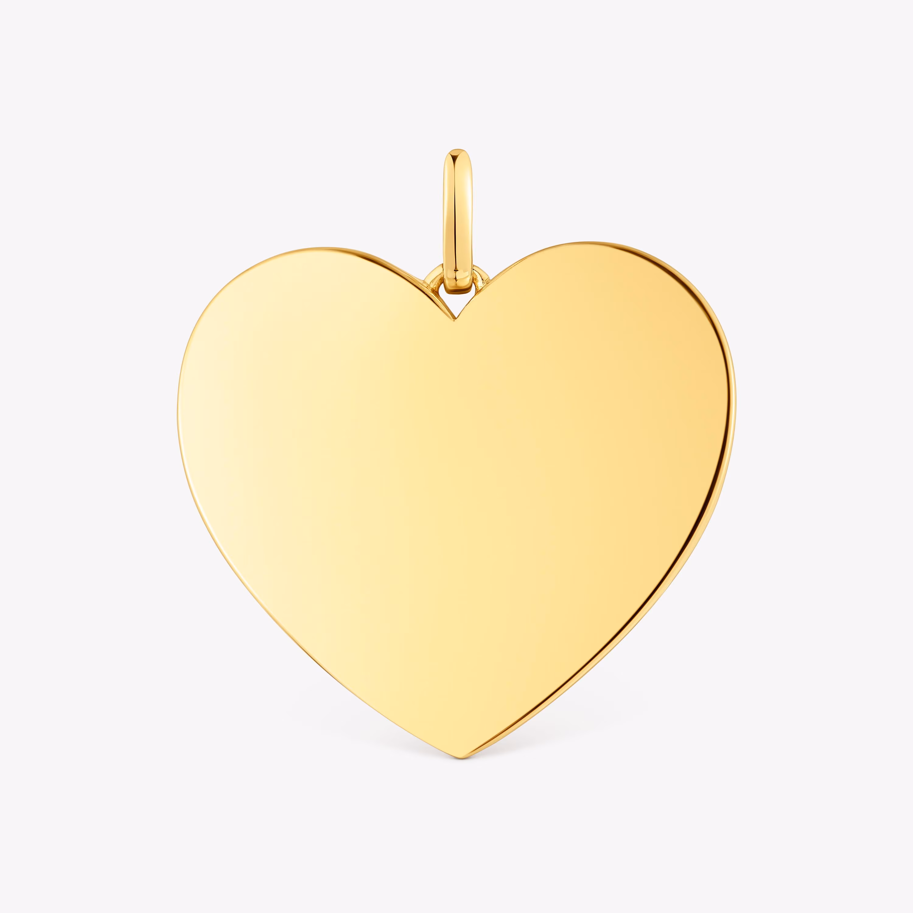 Colgante mediano corazón con baño de oro 18 kt sobre plata 27 mm Sweet Dolls