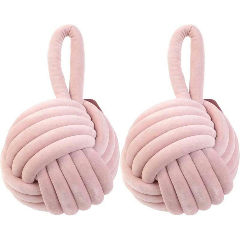 - Stop porte pelote en velours (lot de 2)